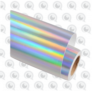 ADESIVO HOLOGRÁFICO Vinil Largura 57cm Holográfico Impressão Solvente Premium Sem Refile 