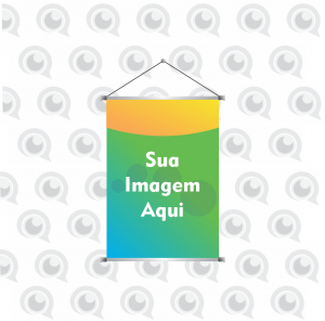 BANNER 440G Lona 440g Tam. Variados 4x0 Impressão Solvente Bastão, Ponteira e Cordão 